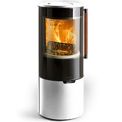 Печь K900 низкая белая, кожаная ручка