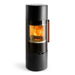 Печь K900 высокая черная, кожаная ручка