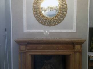 Мраморный портал Charlotte BR II Wood (Continental) + топка Cristal 90 (EdilKamin)